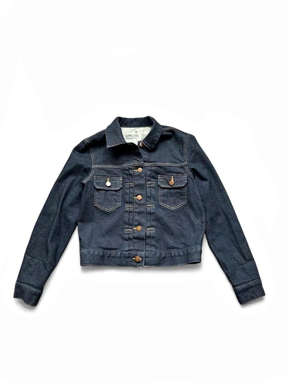 Muji Organic Cotton Blend Denim Jacket Denim Jean Jacket Size Medium Like New